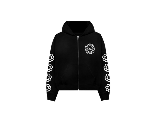 'Midnight Black' Infinity Zip-Up (Pre-Order)